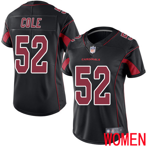 Arizona Cardinals Limited Black Women Mason Cole Jersey NFL Football #52 Rush Vapor Untouchable->women nfl jersey->Women Jersey